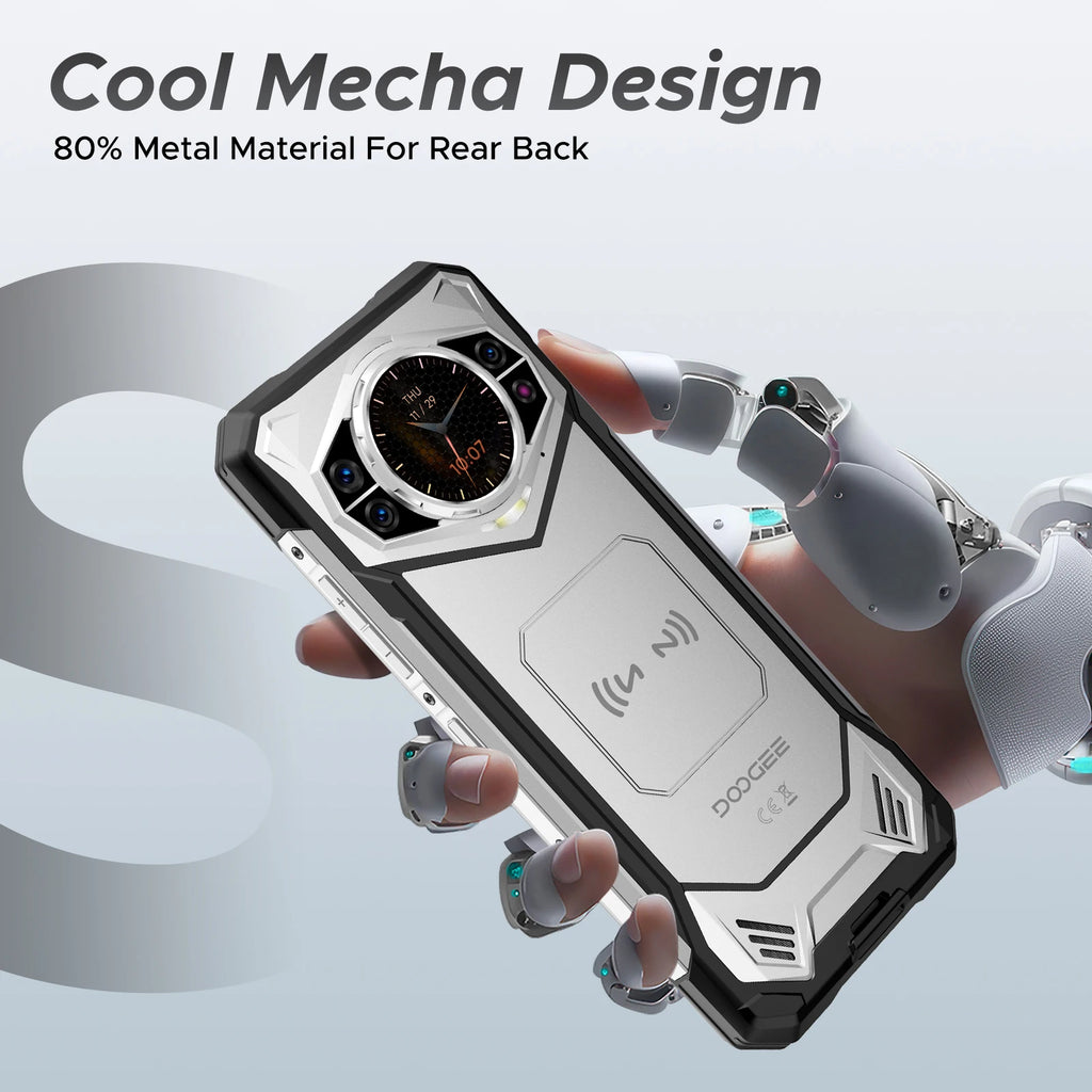 DOOGEE S200 5G Smartphone Rugged 6.72" 10100mAh Battery 12GB 256GB 120Hz Display 100MP AI Main Camera  Android 14 NFC