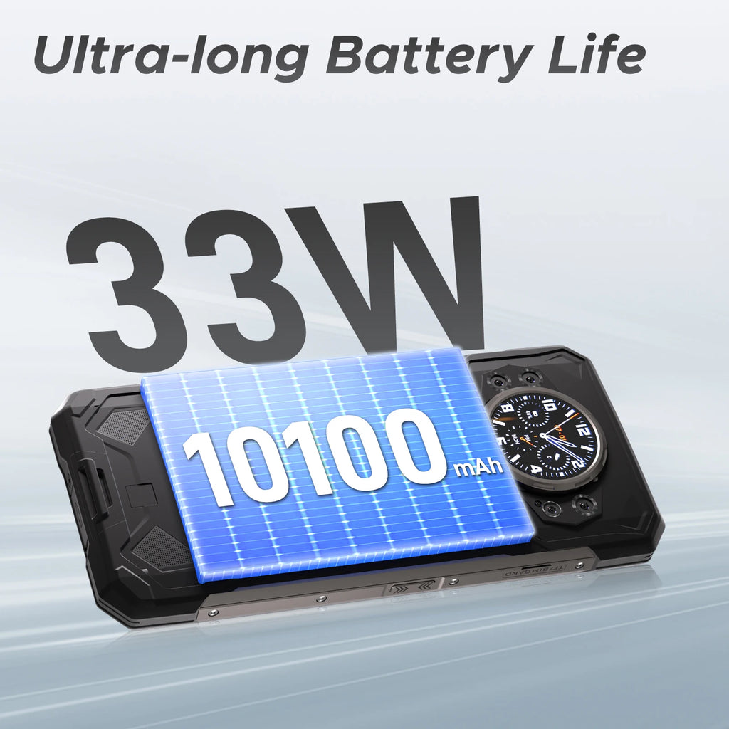 DOOGEE S200 5G Smartphone Rugged 6.72" 10100mAh Battery 12GB 256GB 120Hz Display 100MP AI Main Camera  Android 14 NFC
