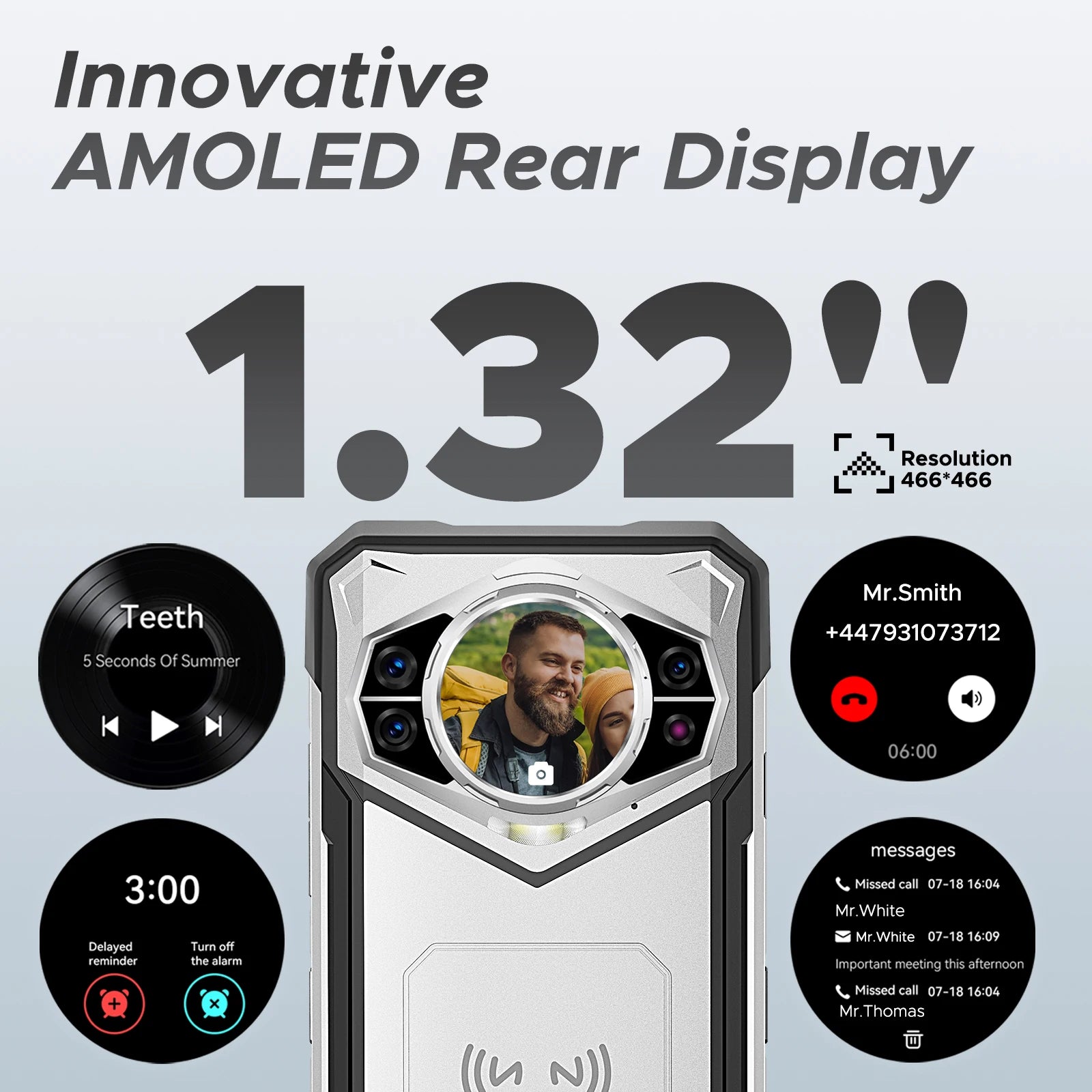 DOOGEE S200 5G Smartphone Rugged 6.72" 10100mAh Battery 12GB 256GB 120Hz Display 100MP AI Main Camera  Android 14 NFC