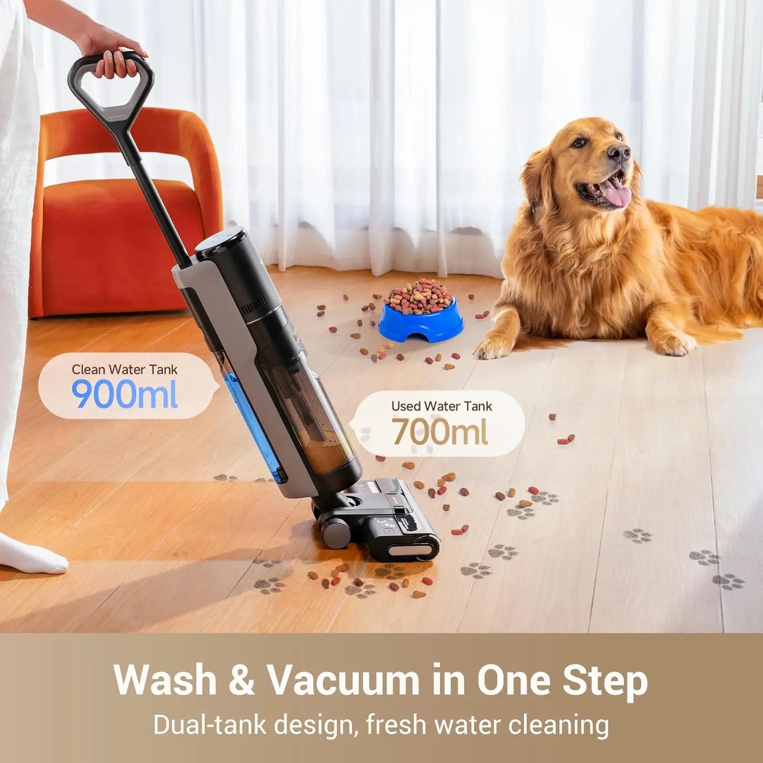G10 Pro Wet Dry Vacuum Cleaner, Auto Self-Cleaning, 35 Mins Runtime, Edge Cleaning for Hard Floors