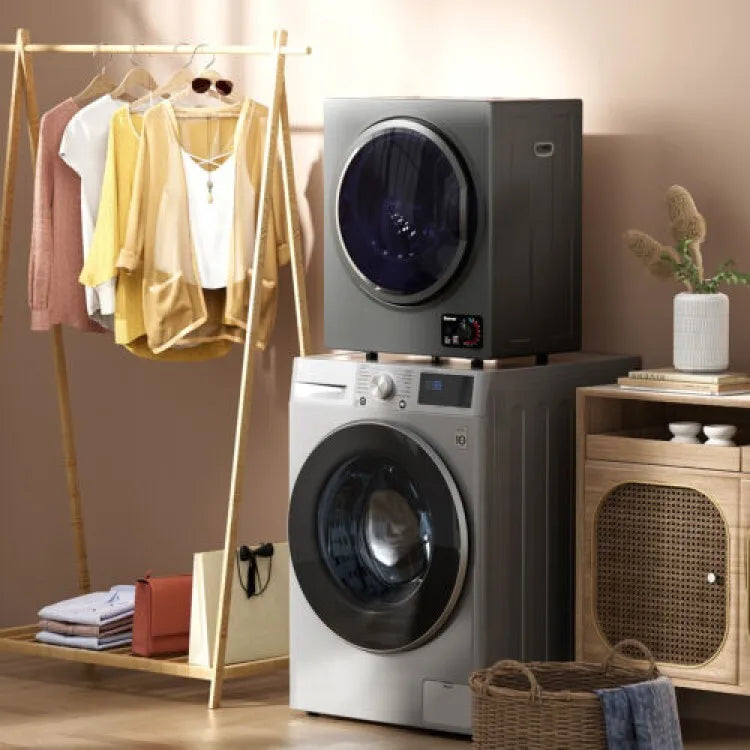 1.5 Cu .ft Compact Portable Electric Clothes Laundry Dryer w/Stainless Steel Tub