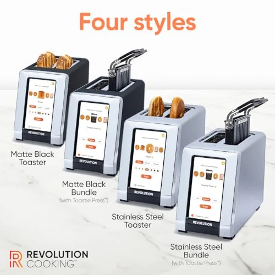 R180 Connect Touchscreen Smart Toaster with High-Speed InstaGLO Technology 6 Bread Types 7 Browning Levels Toastie Press Mode S