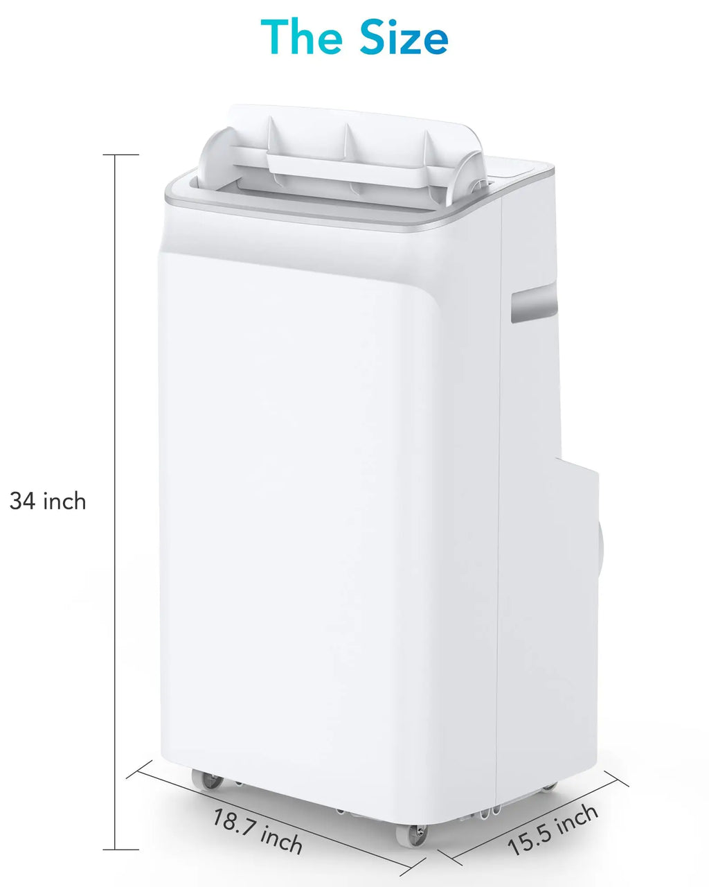 3-in-1 Portable Air Conditioner For Home Office, 12000BTU AC With Dehumidifier, Remote & Window Kit, Up to 600 Sq. Ft.