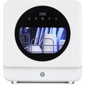 Smart Compact Dishwasher for Apartments Dorms Boats with 6 Wash Cycles Dual Fill Technology Portable Countertop Stainless Steel