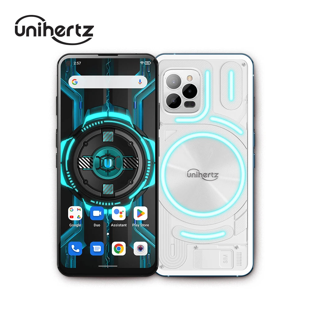 Unihertz Luna, 4G Android 12 Black and White Smartphone with Dual Nano SIM Card 108MP+32MP+20MP Night Vision Camera NFC GPS