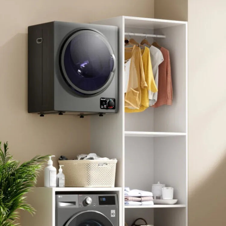 1.5 Cu .ft Compact Portable Electric Clothes Laundry Dryer w/Stainless Steel Tub