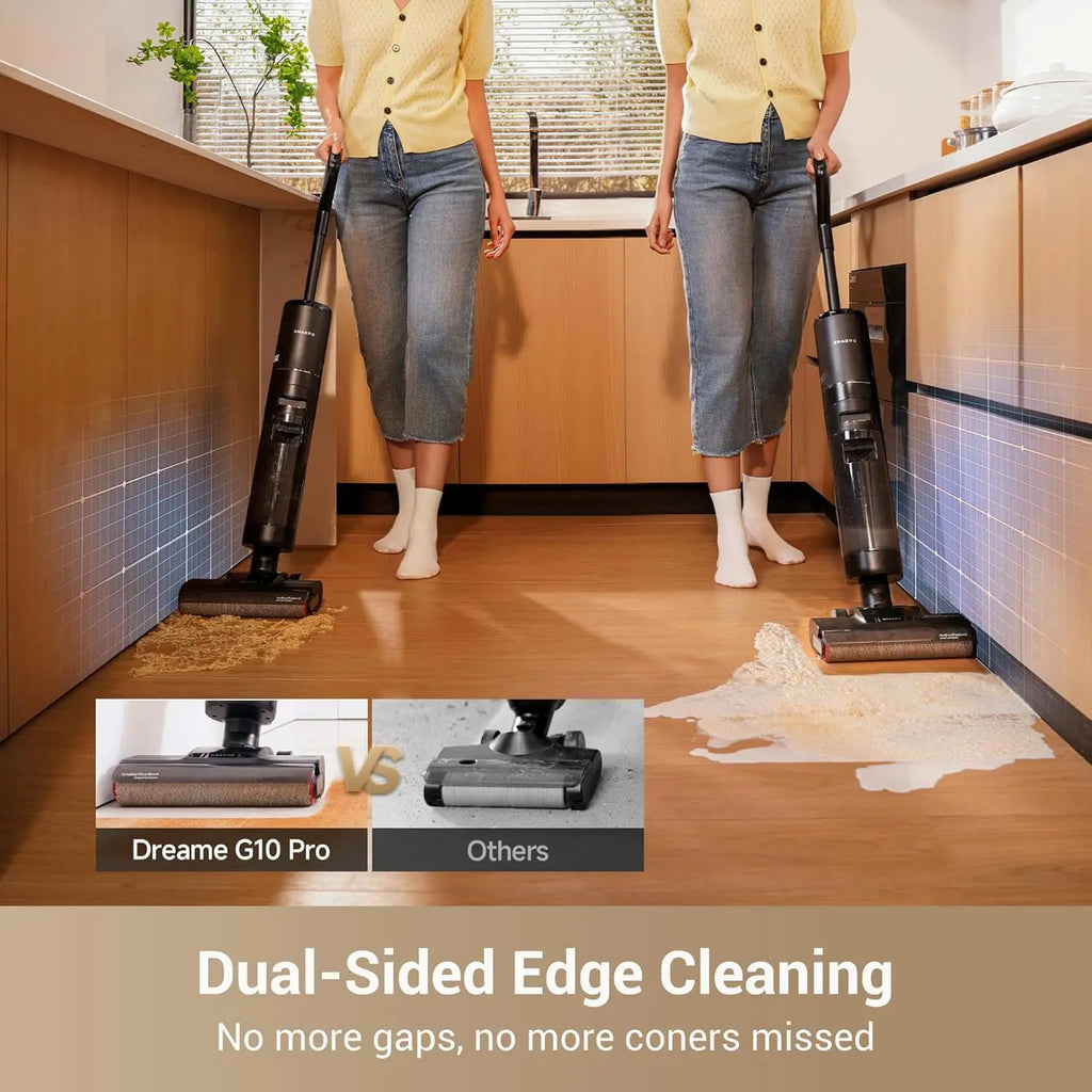 G10 Pro Wet Dry Vacuum Cleaner, Auto Self-Cleaning, 35 Mins Runtime, Edge Cleaning for Hard Floors