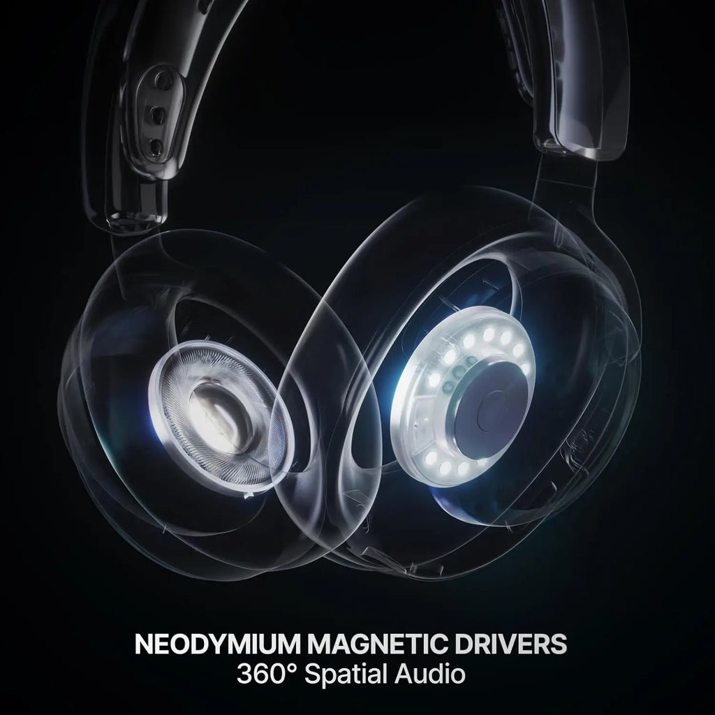 Wireless Gaming Headset with App Control, 50+ HR Play, Mix 2.4GHz/Bluetooth for PC, PS5, PS4, Switch, Mobile in Black
