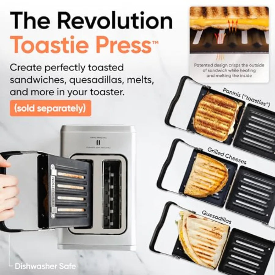 R180 Connect Touchscreen Smart Toaster with High-Speed InstaGLO Technology 6 Bread Types 7 Browning Levels Toastie Press Mode S