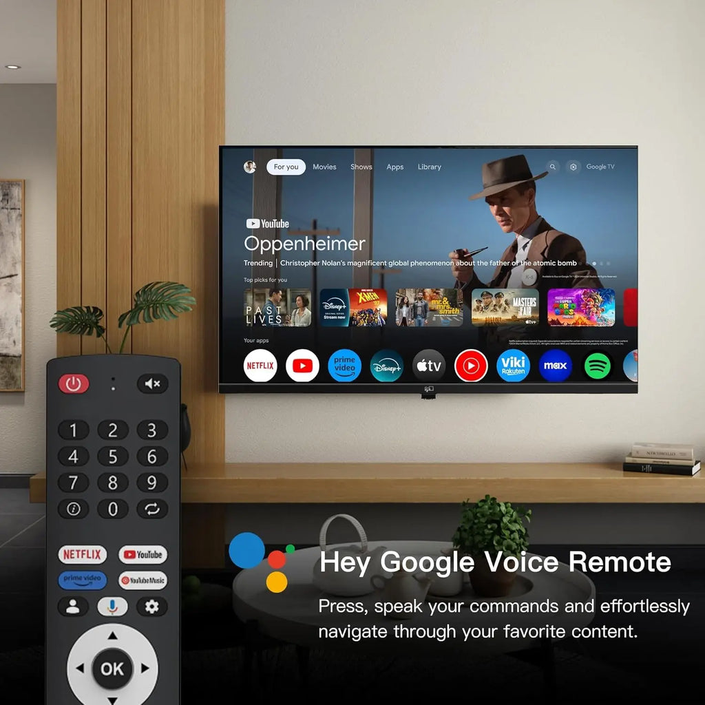43-Inch 4K UHD Smart TV with Google OS, HDR10, Dolby Vision, Bluetooth & HDMI for Streaming