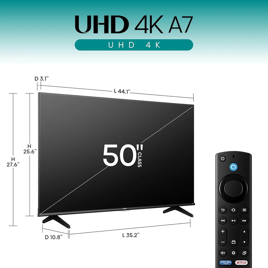 50" 4K UHD Smart TV with Alexa Voice Remote, HDR10+, Dolby Vision & Atmos, Game Mode, Live Streaming