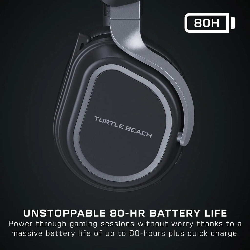 Wireless Gaming Headset for PS5, PS4, PC, Mobile – 60mm Drivers, AI Noise-Cancelling Mic, Bluetooth, 80-Hr Battery