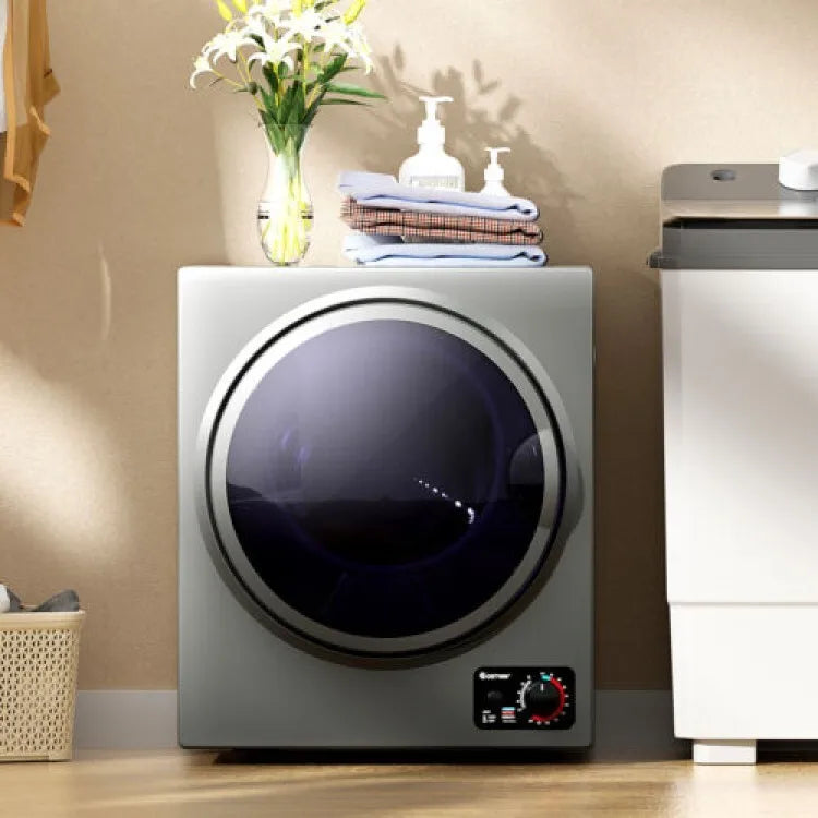 1.5 Cu .ft Compact Portable Electric Clothes Laundry Dryer w/Stainless Steel Tub