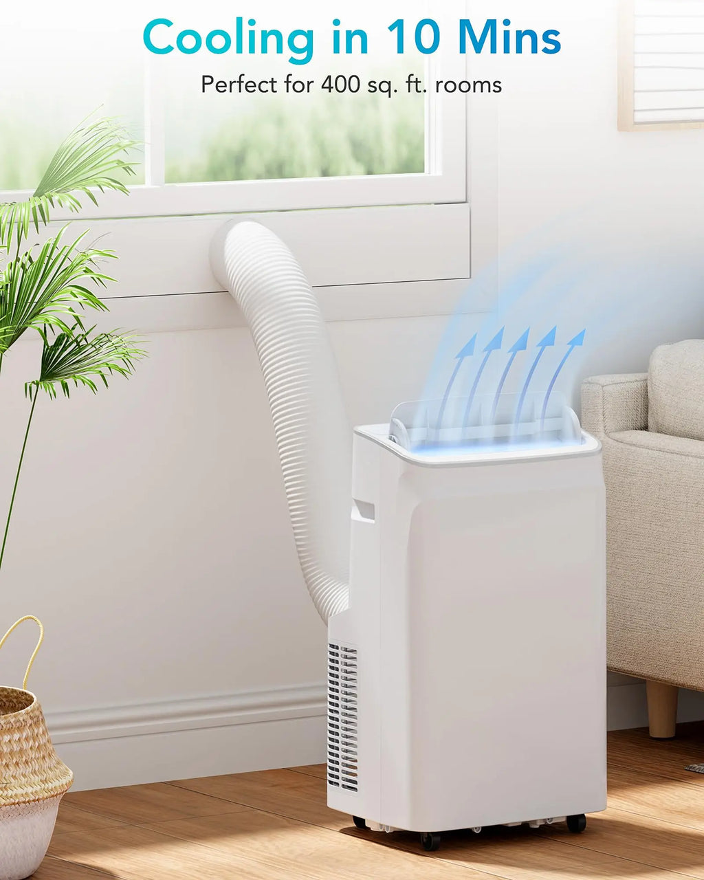 3-in-1 Portable Air Conditioner For Home Office, 12000BTU AC With Dehumidifier, Remote & Window Kit, Up to 600 Sq. Ft.